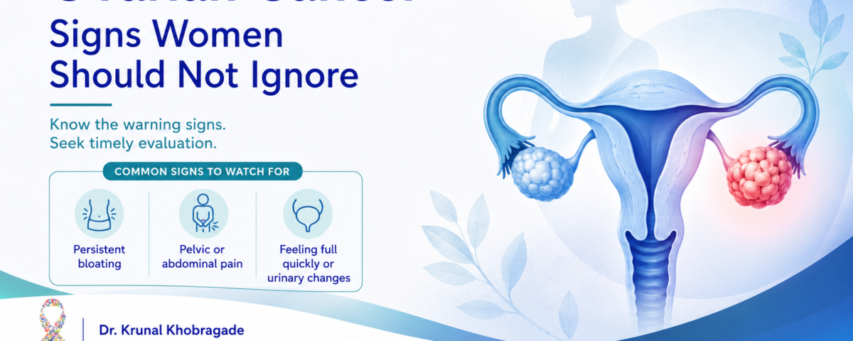 Ovarian cancer signs in women